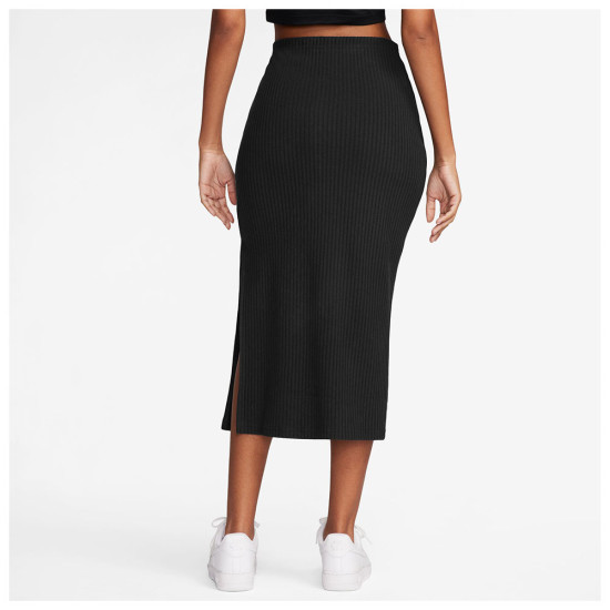 Nike Γυναικεία φούστα Sportswear Chill Knit Slim Ribbed Midi Skirt